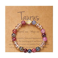 Minimalist Personalized Zodiac Crystal Beaded Bracelet - Perfect Gift for Her
